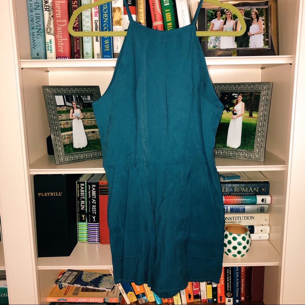 [Sienna Sky] Blue suede romper